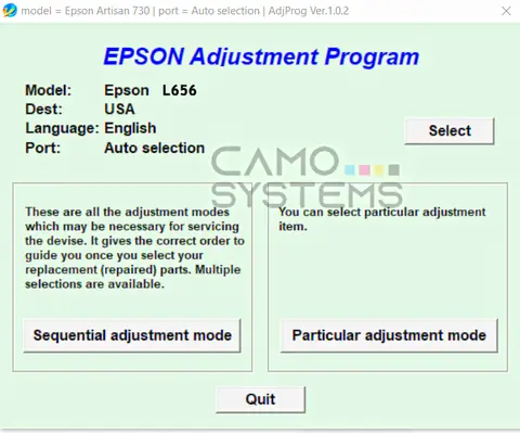 Reset Epson L656 Adjustment Program epson