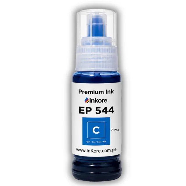 Tinta Inkore® Cian 70 ml para uso en Epson Serie 504-544