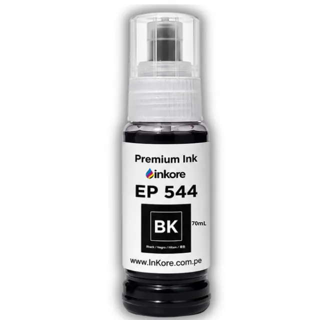 Tinta Inkore® Negro 70 ml para uso en Epson Serie 504-544