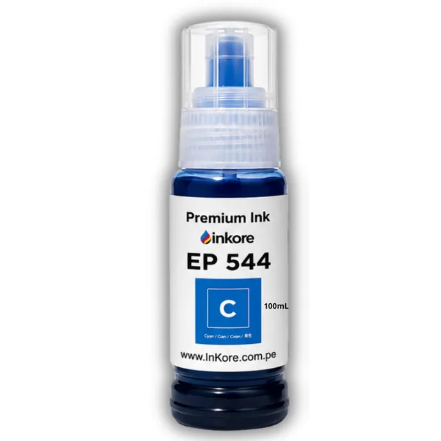 Tinta Inkore® Cian 100 ml para uso en Epson Serie 504-544