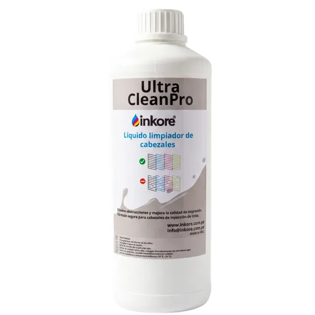 Líquido Limpiador de Cabezales Ultra Clean Pro Inkore® 1000 ml